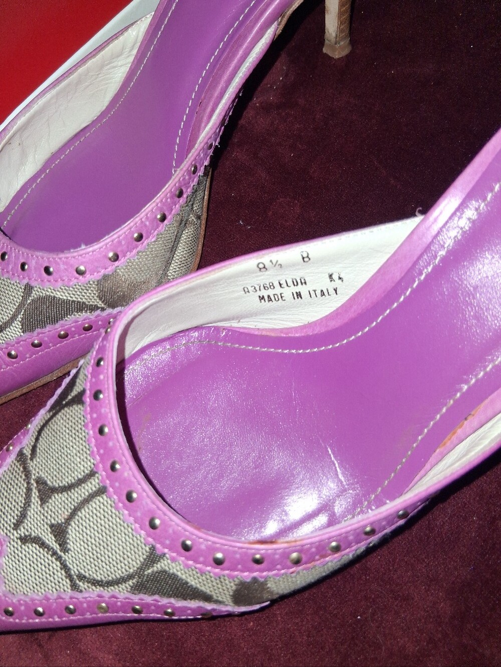Coach Elda Y2k Kitten Heels 2003 or 2004 - Picture 11 of 12